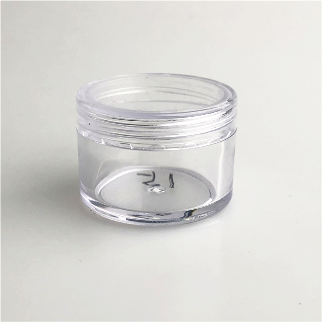15g  Plastic jars  beauty clear jar with transparent screw cap  