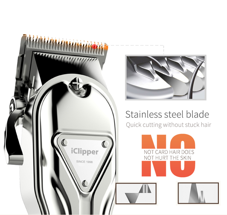 IClipper-K8S METAL HAIR CLIPPER STAINLESS STEEL BLADE 