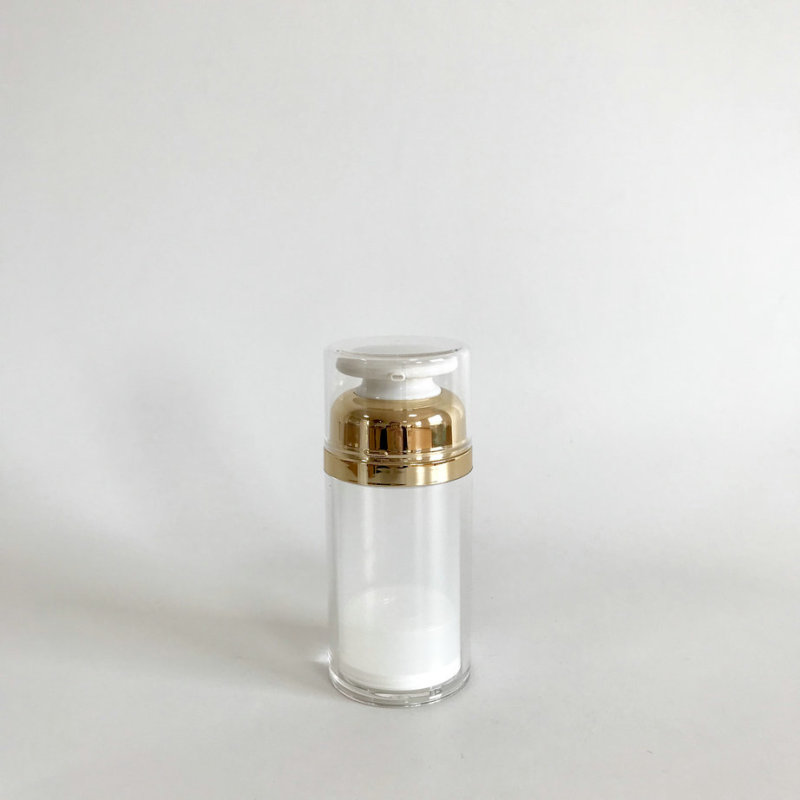 30ml 50ml 80ml round acrylic double wall airless bottle
