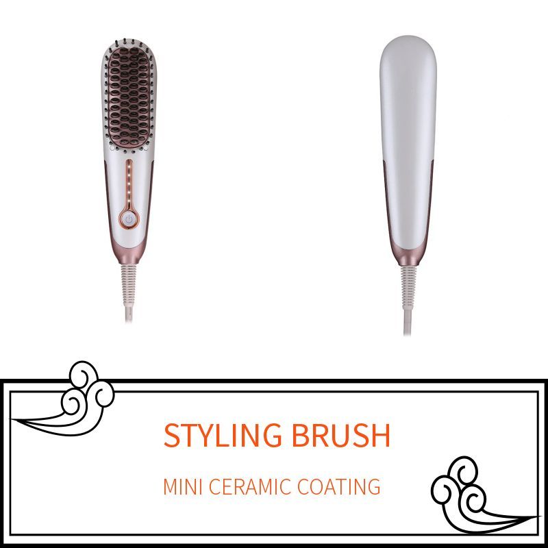 Hair Brush Private Label Flat Iron Hot Air Pick Electric Comb One Step Fast Hair Straightener BrushHair Brush Private Label Flat Iron Hot Air Pick Electric Comb One Step Fast Hair beard  Straightener Brush