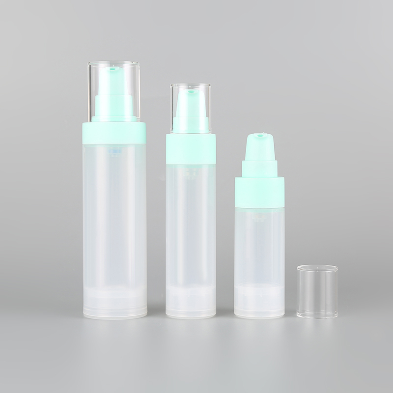 PP transparent color airless bottle