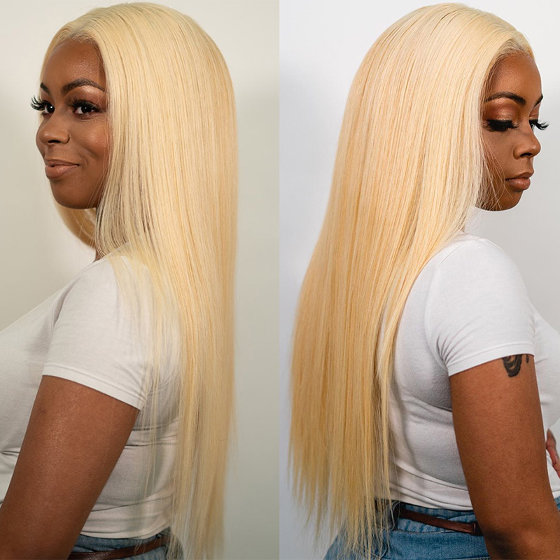 Vast Natural Looking 613 Lace Closure Frontals 100% Brazilian Virgin Human Hair Silky Straight 613 Blonde Frontal Lace Closure 