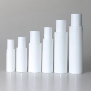 PP white color airless bottle 15ml 30ml 50ml 60ml 100ml 120ml