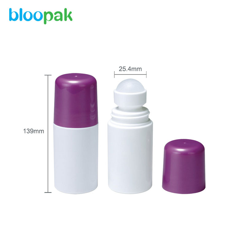 Wholesale Deodorant Empty Plastic Roller Ball Roll On Bottle 90ml