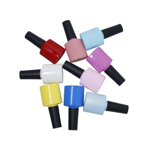 manufacturer wholesale 7ml 8ml 10ml packaging unique pink round empty cosmetic gel nail polish glass bottles