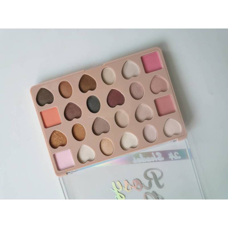 High Quality Pigment Custom Makeup 24 Color Private Label Glitter Eyeshadow Palette