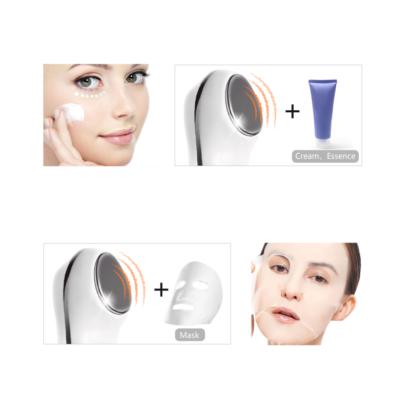 TOUCHBeauty Hot & Cold Facial Massager with Sonic Vibration for Boosting Absorption, Firming Face and Reducing Puffiness 