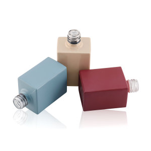factory color customize design 10ml 12ml square empty clear uv gel nail polish bottle with brush caps private label 