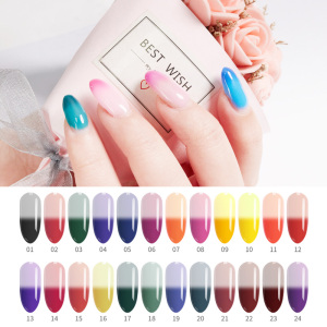 Bozlin extend nails fastly easy way colorful temperature changing builder gel