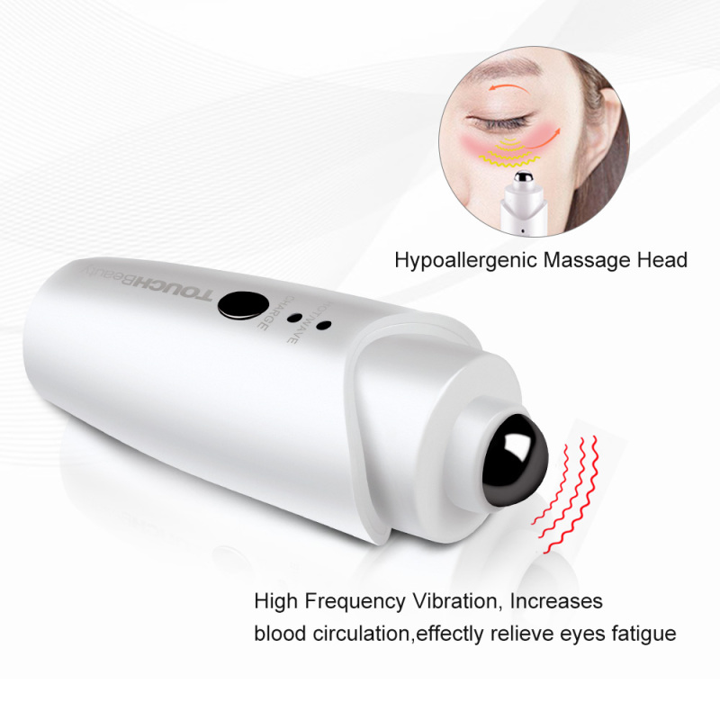 TOUCHBeauty Sonic Eye Massager with Heated & Sonic Vibration Massage for Eyes Dark Circles Puffiness