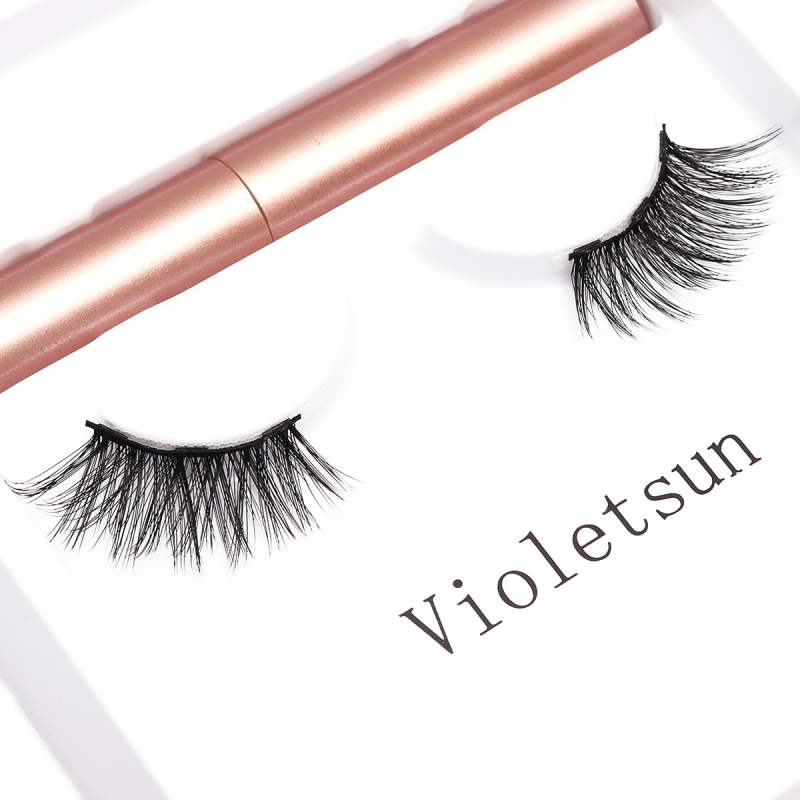 violetsun Full Strip Lashes private label silk lashes eyelashes 3d magnetic eyelashes