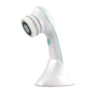 TOUCHBeauty Electric Spin Facial Cleansing Brush for Exfoliation - with Storage Stand and Soft Brush