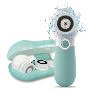 TOUCHBeauty 3 in 1 Powered Spin Facial Cleansing Brush for Pore Cleansing and Oil Control - with Storage Case 