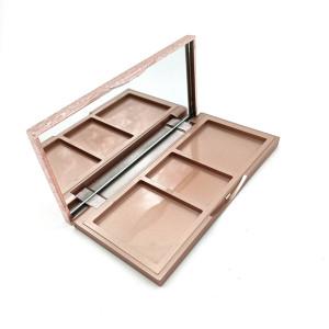 2020 new style custom Free Sample Y341-1 empty cosmetic packaging empty foundation makeup compact powder case private label 