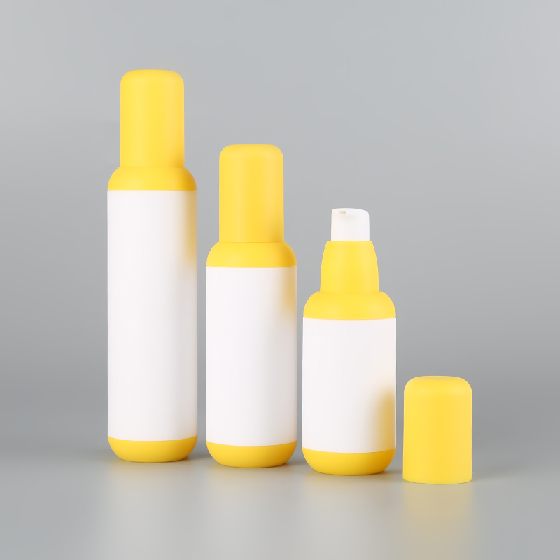 AS yellow color airless bottle