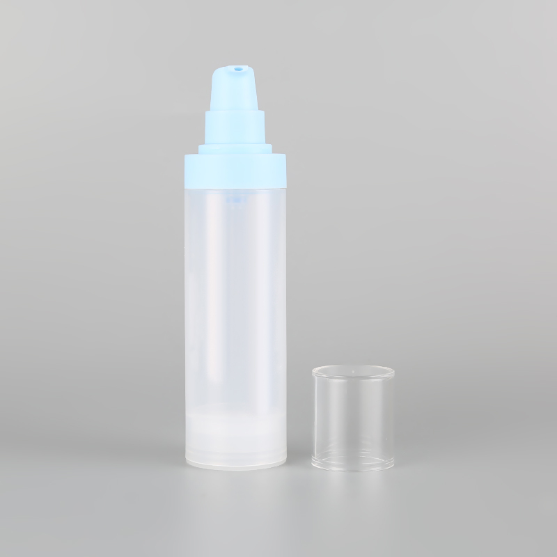 PP transparent color airless bottle