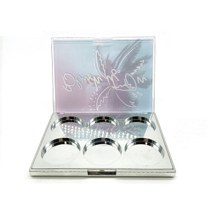 2020 new style custom Free Sample Y104 empty cosmetic packaging empty foundation makeup compact powder case private label 