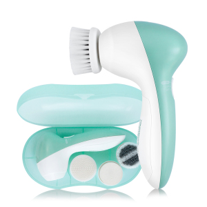 TOUCHBeauty 3 in 1 Powered Spin Facial Cleansing Brush for Pore Cleansing and Oil Control - with Storage Case