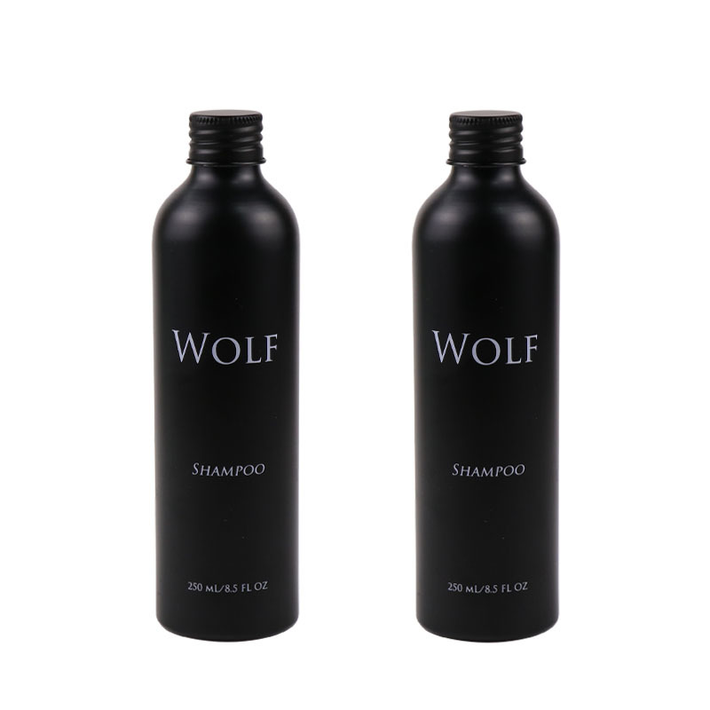 Custom wholesale 100ml 150ml 200ml 250ml eco frirndly aluminum cheap new black aluminum cosmetic bottle 