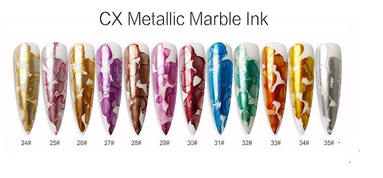 caixuan metallic marble ink