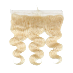 Vast Hd Lace Peruvian 100% Virgin Human 613 Blonde Hair 13x4 Transparent Swiss Lace Frontal Body Wave 