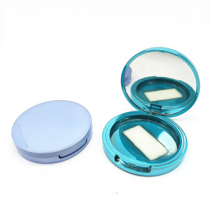 2020 new style custom Free Sample F098 empty cosmetic packaging empty foundation makeup compact powder case private label 