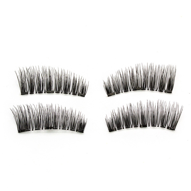 Hand Made 25mm 30mm 3D Magnetic Lashes With 3 Magnets False Lashes
