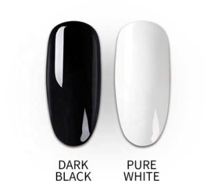 dark black UV Gel Polish Pure Color white soak off UV gel nail polish 
