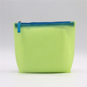 Accepted Custom EVA mesh cosmetic make up bag with zipper