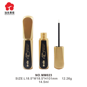 14.5ML Cosmetic Newest Wholesale Best Selling Plastic Gold Eyeliner Tube/Eyeliner Bottle/ Eyeliner Container