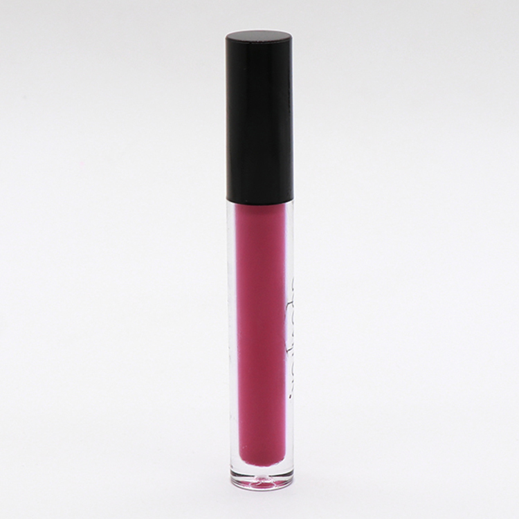 High Quality Wholesale Cosmetic Vendor Custom Matte Lipgloss Black Tube Lip Gloss Private Label