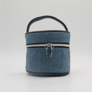 Durable washable Tyvek Zipper Closure Makeup Bag Natural Cosmetic Bag