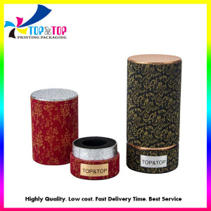 Fancy Paper Round Tube Cosmetic Skincare Paper Packagin Box