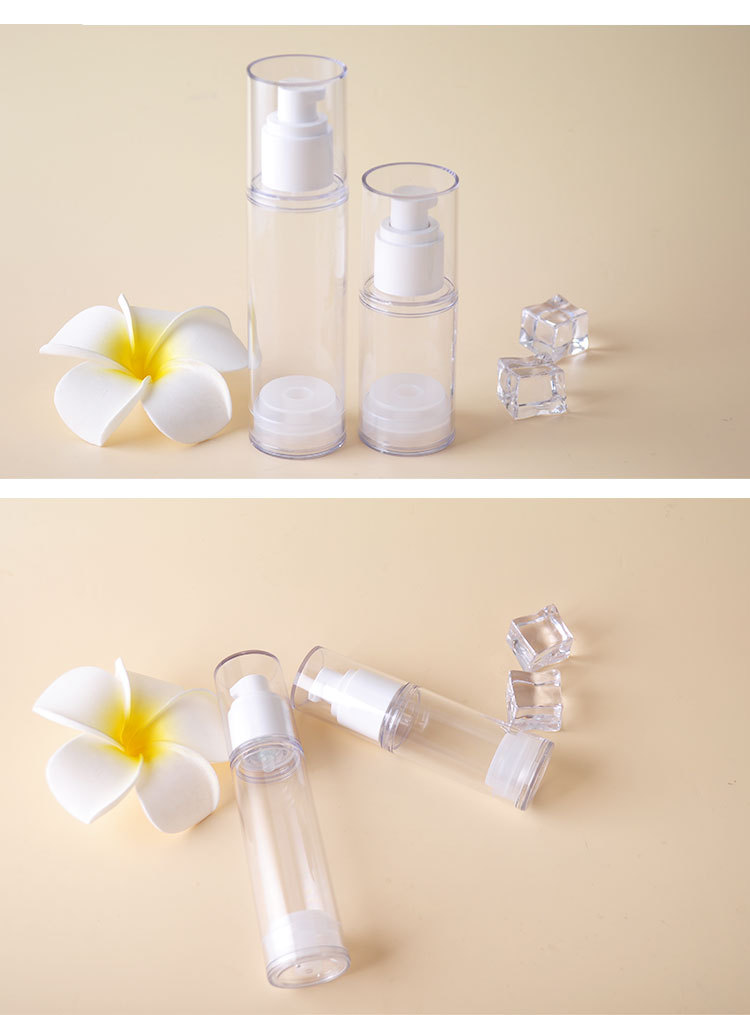 Eco Friendly White Airless Bottle Perfume Plastic Bottle for Cosmetic packaging