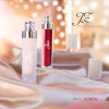 Customized new frosted middle ring double-layer cover transparent top circular lip gloss lip glaze tube cosmetic packaging mater