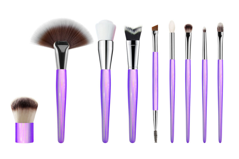 Makeup brush set for traveling 