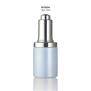 15ml 30ml fancy clear square glass eye dropper bottle for skincare  WY8554