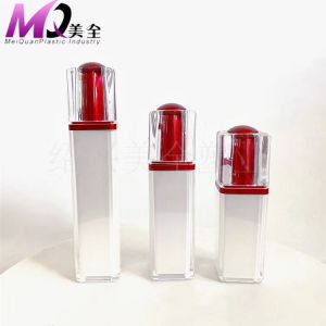 Luxury acrylic bottle bottle square lotion bottle with square lid