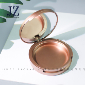 New product practical double layers custom cosmetic package empty compact powder case container 