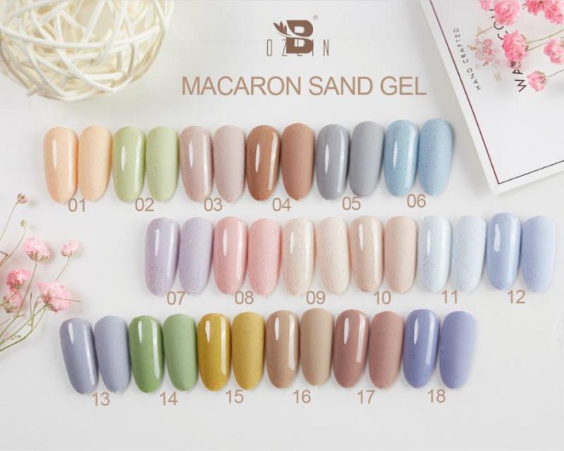 BOZLIN professional summer Macaron sand gel polish poplar in summer