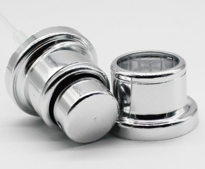 Aluminum FEA 15 spray pump perfume bottle neck aluminum step collar 
