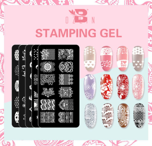 2020 hot selling nail art gel BOZLIN easy operate stamping gel kit 12 colors