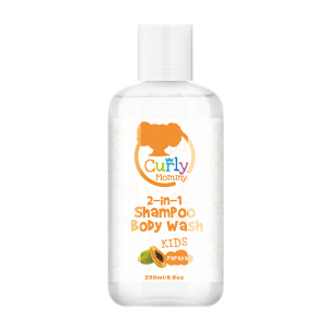 Curlymommy Kids Hair Organic Products Shampoo BodY Wash Set Without Alcohol And Crutly Free