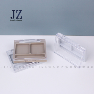 Hot sales high quality square clear plastic eyeshadow palette packaging case
