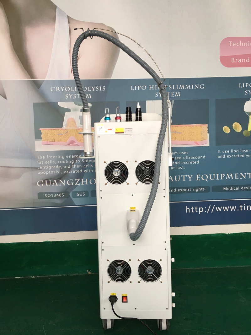 Vertical in 4 1 nd YAG pico second laser tatoo removal pigmentation correct machine of 1060nm 532nm 1320nm 755nm wavelength for clinics and spas 