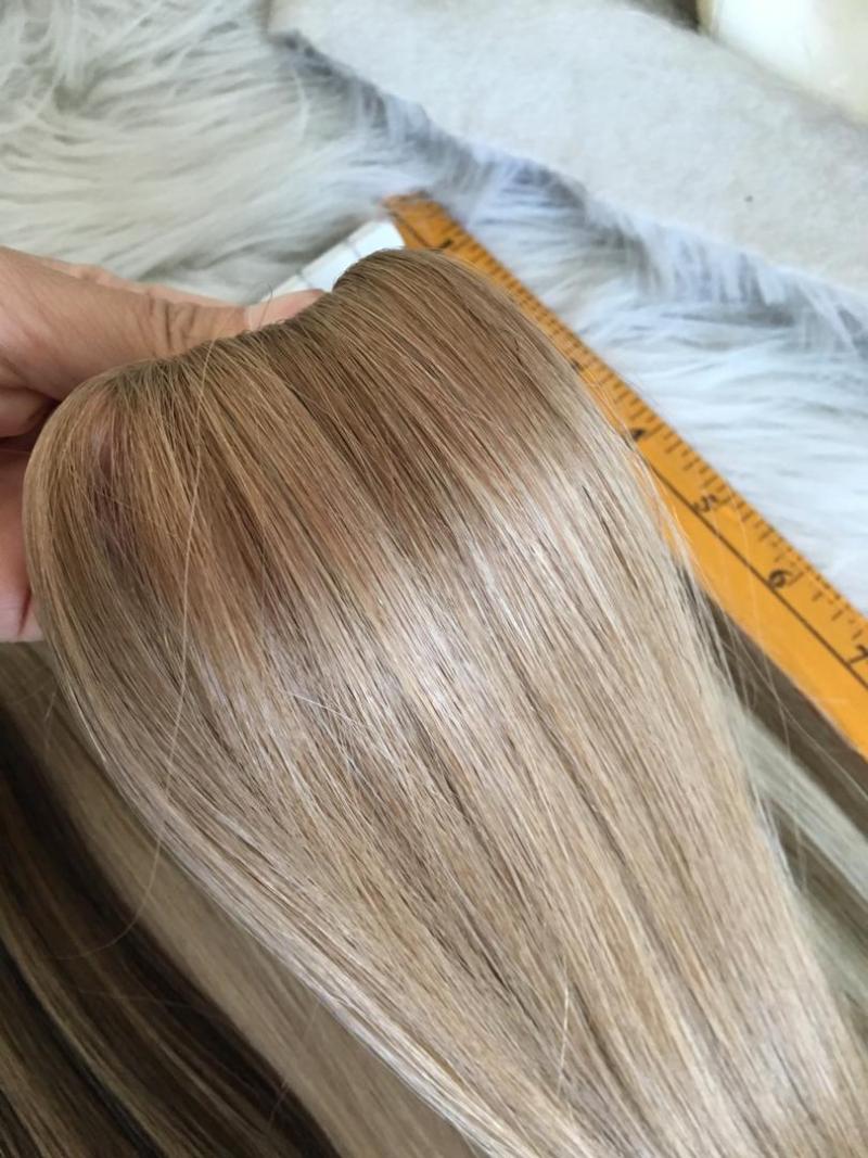 100 human hair tape in extensions balayage high light color 