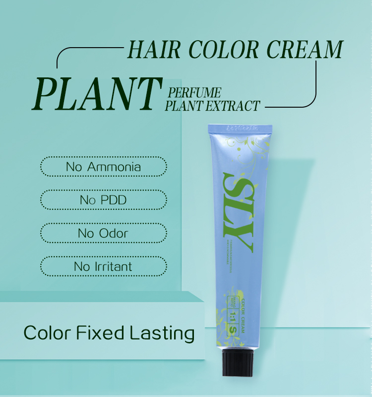 professional dye hair no odor ammonia free hair color cream 