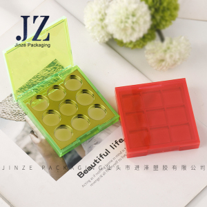 fluorescent colour case neon square professional makeup eyeshadow palette packaging