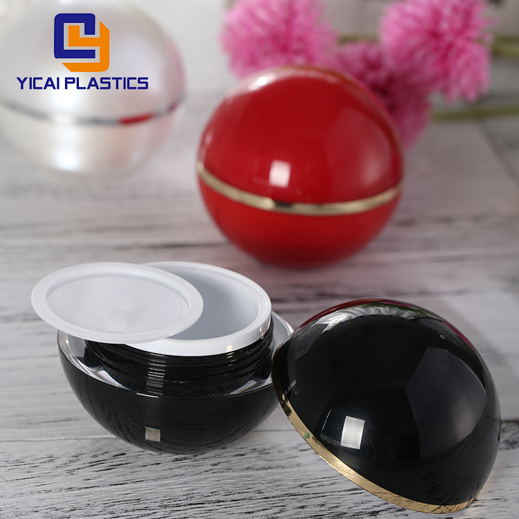 Square Acryllic Plastic Eye Cream Jar mini empty jar Container 8 oz / 250ml PET plastic cosmetic jars