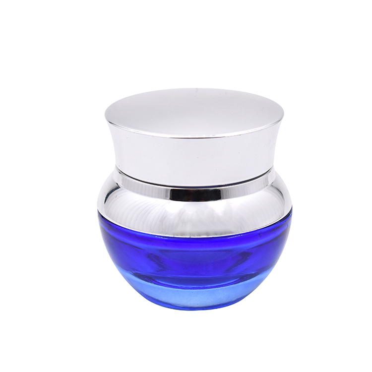 luxury glass jar empty cosmetics glass container 50ml